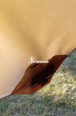 Тент GreenCamp для пляжу GC0281Y коричневий