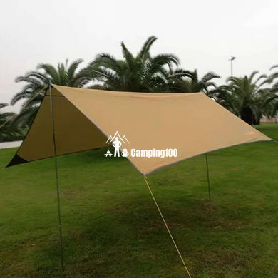 Тент GreenCamp для пляжу GC0281Y коричневий