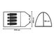 Палатка туристическая 4 местная с тамбуром Mimir Х-1700