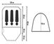 Палатка трехместная с тамбуром Mimir 1017