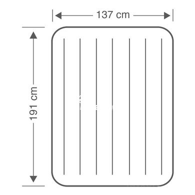 Надувний матрац Intex полуторний 137 x 191 x 25 см  64758